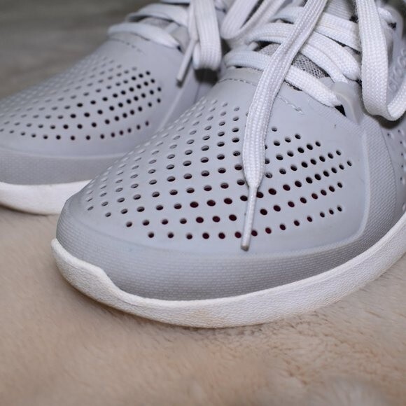 Men’s Crocs LiteRide Gray Water Shoes Size 9 Lightweight Beach Casual - Picture 7 of 16